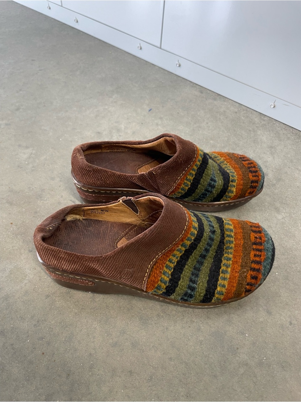 Cozy Born Multicolor Striped Slip-On Clogs
